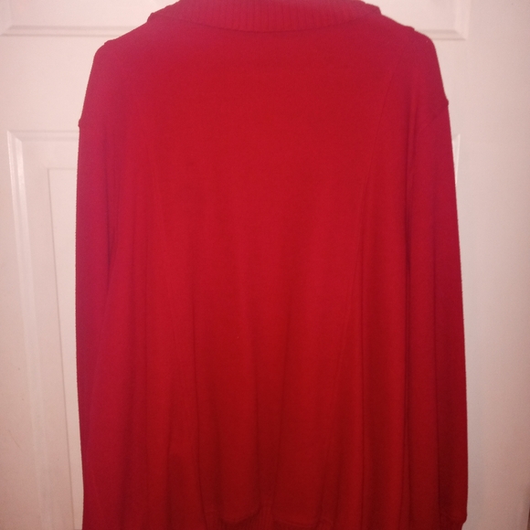 Koret K-Wear Red Zippered Cardigan/Jacket Warm/Thick 2X ♥️ - Picture 7 of 7